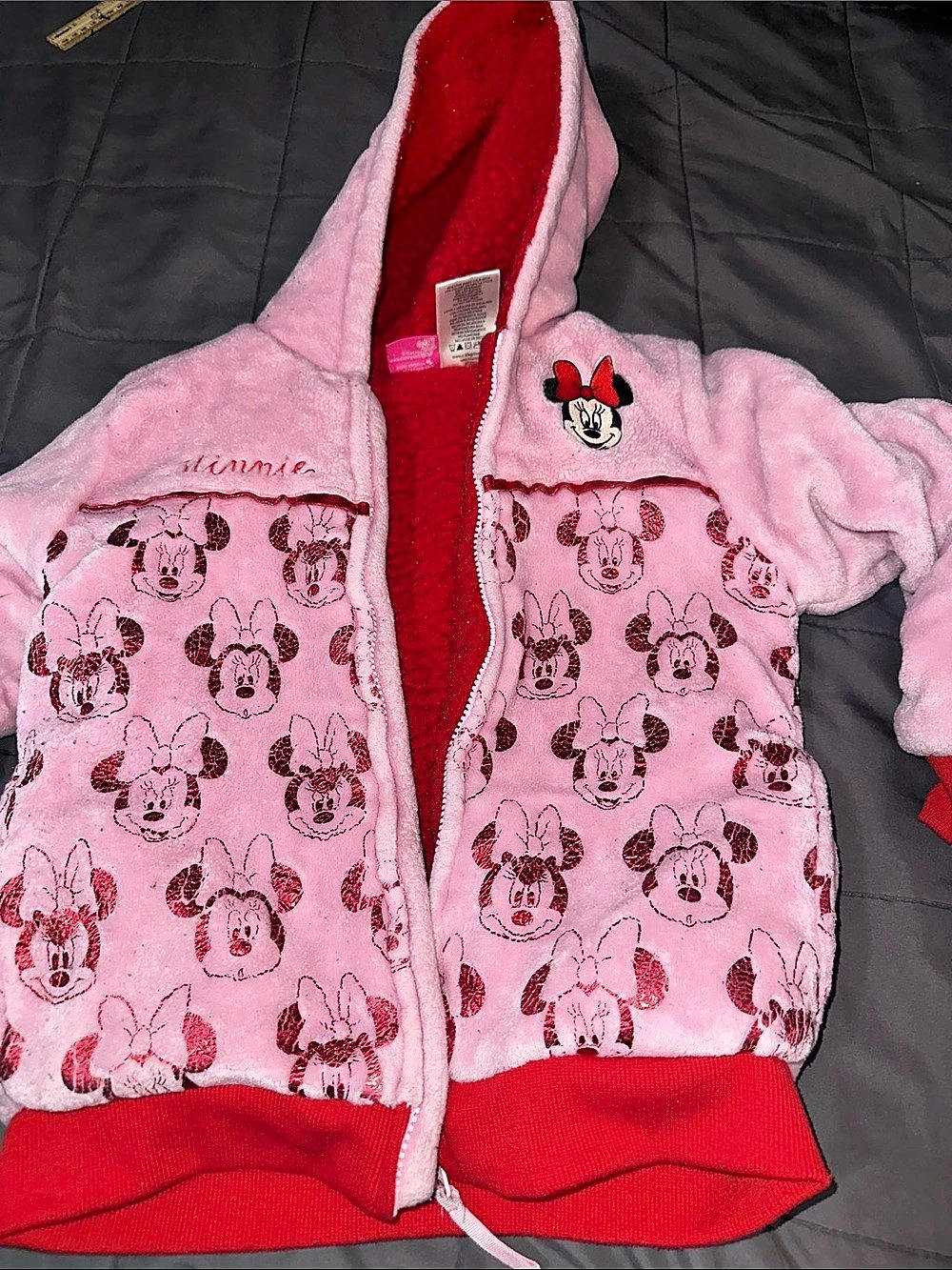 Disney Minnie Pink Jacket Girls Size 7